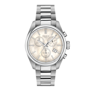 Tissot PR 100 36mm T150.217.11.111.00 - bracciale e cassa acciaio - quadrante madreperla con cronografo e datario